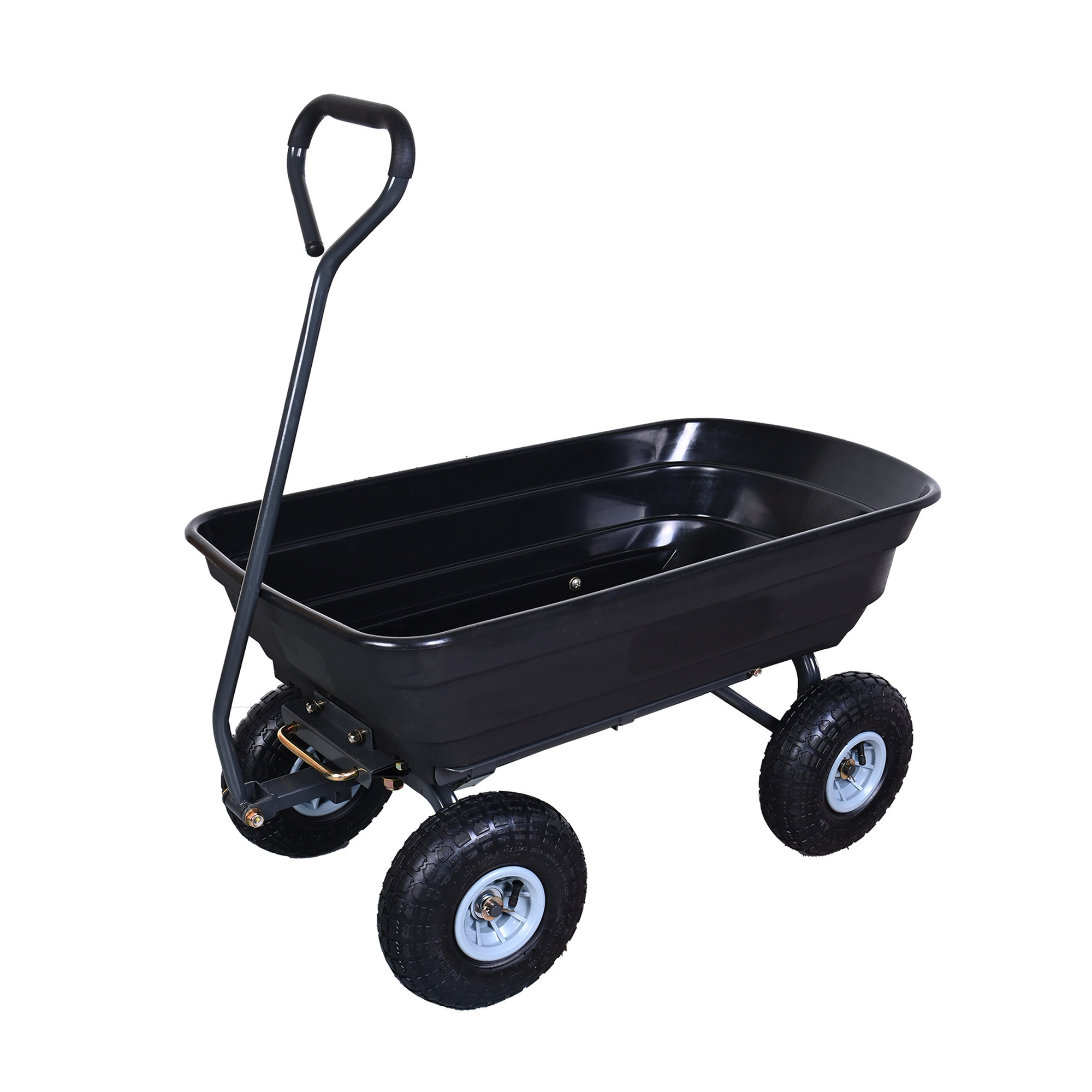 EISEN Poly Garden Dump Cart, 600 lb Load Capacity, Heavy-Duty Poly Bed, Model AA0782